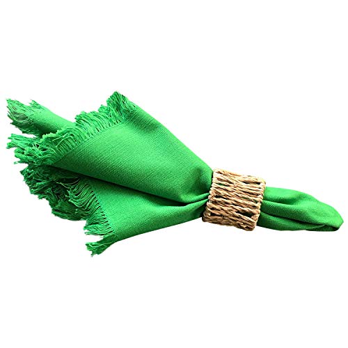 Servilleta de algodón cuadrada 16x16 pulg. color verde miniatura 1