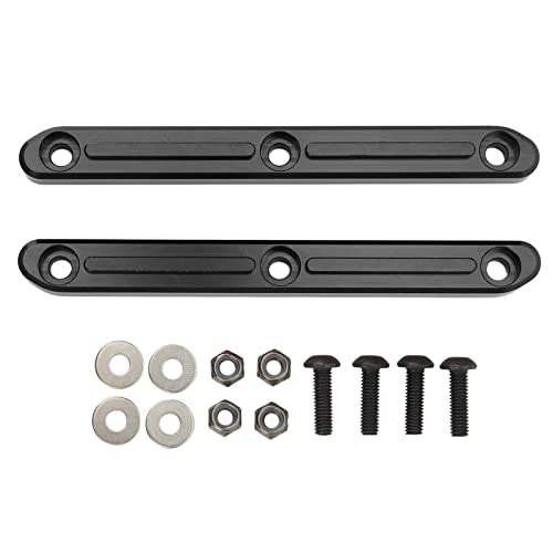 Roof Rails, 2PCS RC Roof Rails Aluminium Alloy RC Body Roof Rails Compatible with ARRMA 1/5 Outcast Kraton 8s(Black)
