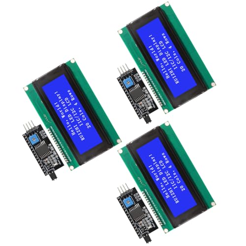 Ya en mundofriki.es: RUIZHI 3 Pezzi 2004 LCD Display Module,2004 20x4 Character LCD Display Module con Retroiluminación Azul y Caracteres Blancos TWI IIC I2C Adaptador de Interfaz Compatible con Arduino y Raspberry Pi