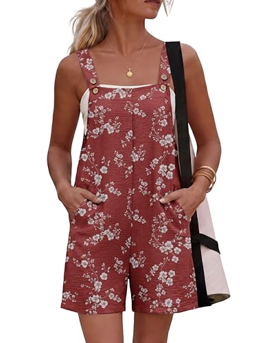 10 Best Short Overalls for Women That Nail Effortless Style 6 Lepunuo Summer Boho Loose Fit Jumpsuit for Women