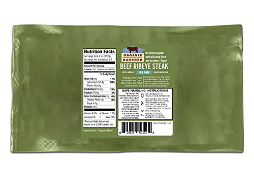 Organic Rancher 0825819503234 Organic Boneless Beef Ribeye Steak thumb #1