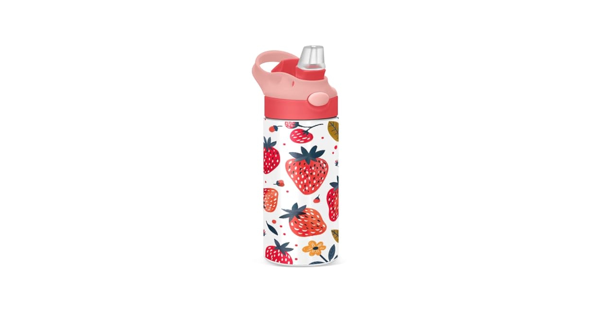 Amazon.com: SDMKA Kids Water Bottle Colorful Strawberry 12