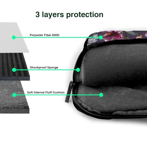 Maletín portátil impermeable para laptop 14 pulg morado miniatura 5