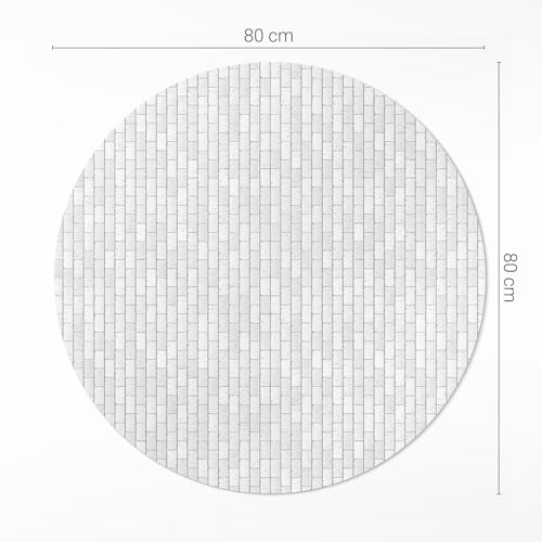Tapis vinyle ø80 cm résistant à la rayure pour protéger le sol