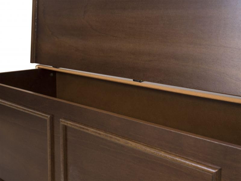 Vicentini arreda CASSAPANCA IN LEGNO ARTE POVERA MOD CIPOLLA COLORE NOCE SCURO (L 100 P 42 H 50)