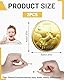 LEEQBCR Zahnfee Münzen, 2 PCS Zahnfee Geschenk mit Mustern Zahnfee Goldtaler Zahnfee Münze Gold, Goldmünzen Kinder Junge 2 Laubzähne Verlorenen Souvenir, Einhorn-Stil, geeignet für Mädchen