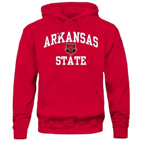 Barnesmith Arkansas State University ASU, A-State Red Wolves Hooded Sweatshirt, Heritage, Red, Medium