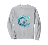 Graphique de planche à voile dynamique capturé dans un tourbillon de couleurs fraîches