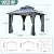 10'x10' Hardtop Gazebo, Outdoor Polycarbonate Gazebo with Netting and Shaded Curtains, Aluminum Frame Heavy Duty Gazebo for Patio, Backyard, Deck and Lawn (10x10)