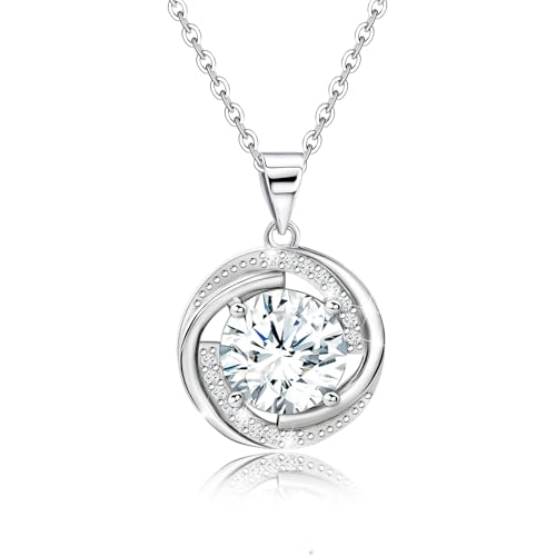 Image of Sterling Silver Pendant Necklace Charms Hypoallergenic Fashion Jewelry Dainty Valentines Day Birthday Gift for Women
