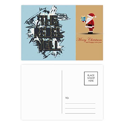 Cartes postales Père Noël Graffiti Street lot de 20 illustration Rebel Yell moderne