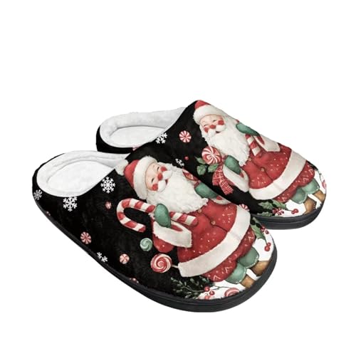 Pantoufles de Noël femme chaussons chauds de chambre pointure 11-11.5 UK Wide