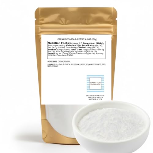 Cream of Tartar, 6 Ounce Resealable Bag, Hampton Distribution