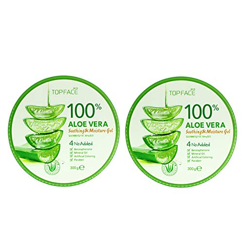 arraTOPFACE Aloe Vera Soothing & Moisture Gel 300g / 10.58 oz (Pack of 2)