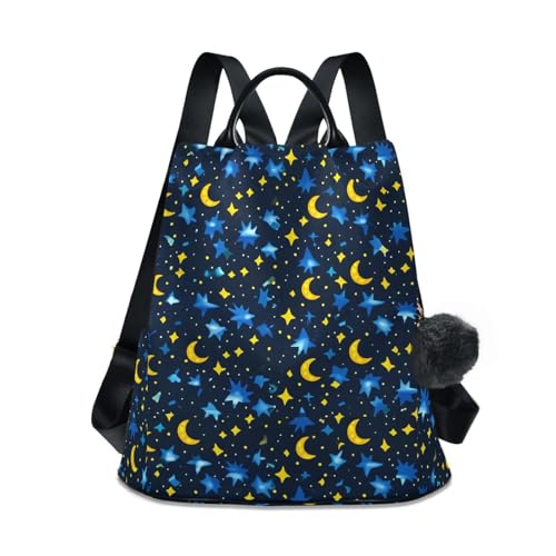 Sac à dos imprimé lunes et étoiles pour transporter vos affaires