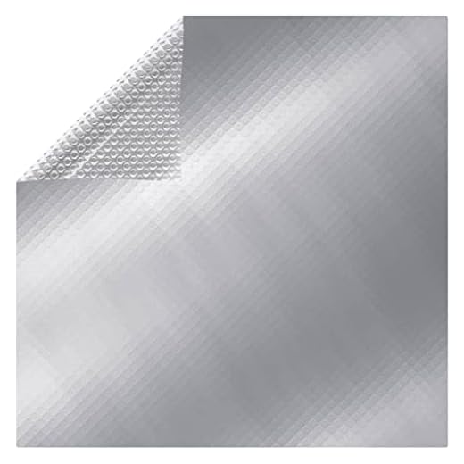 Vxl Cubierta Solar De Piscina Flotante Pe Rectangular Plata 8X5M