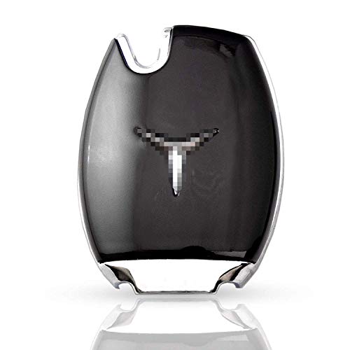 Xotic Tech Glossy Black Abs Hard Key Fob Shell Cover Case, Compatible With Mercedes-Benz C E S M Cls Clk G Class W164 W204 W205 S204 S205 W212 W221 A207 C207 Smart Keyless Entry Key #TOP5