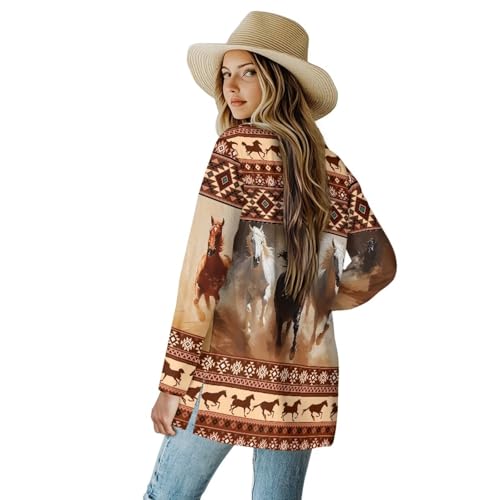 Uourmeti Open Front Cardigan Jacket Long Sleeve Cardigans for Women Lightweight2