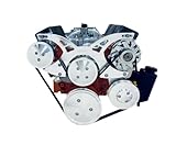 Small Block Chevy Serpentine Pulley Conversion Kit ALT PS A/C SBC 350 Triangles