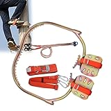 Lumivex Tree Climbing Spikes, Portable Climbings Gear, for Electrician/Farmers/Pickers, Climbe Foot Buckle Tool 250mm 9 4/5in(32-60cm/12.6-23.6inch)