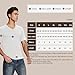 BAMBOO COOL Men's Undershirts V Neck, Slim Fit Moisture Wicking White T Shirts for Men, Breathable Soft Stretch Tees 3 Pack