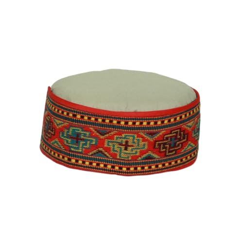Image of Vastraa Fusion Himachali Topi for Men | Nepali Headwear | Traditional Kullu Cap | Pahadi Topi | Kashmiri Hat | Wool Handcrafted Ethnic Wear
