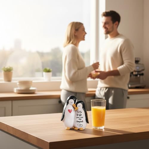 Gifts for Wife - to My Wife Penguin Sculptures Home Decor, Birthday Wedding Anniversary Valentines Day Gifts for Women Who Have Everything, Presents for Women Fiancee Girlfriend - Image 5