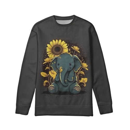 TODIYADDU Sweatshirts for Girls Boys Age 6-16 Years Kids Youth Trendy Athletic Clothes Long Sleeve Shirt for Daily Wear Gifts