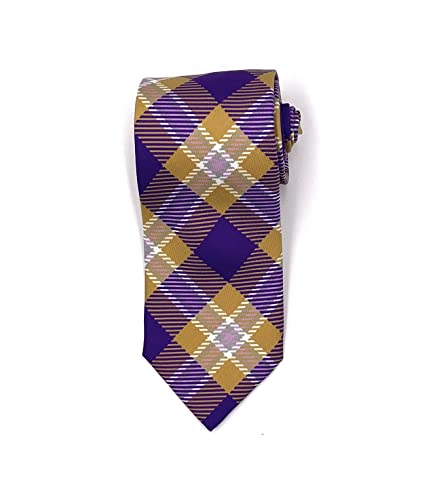 Timeless Tartans James Madison Dukes Silk Necktie, Men’s Classic Woven Silk Neck Tie, Officially Licensed Collegiate Gift & Clothing Accessories