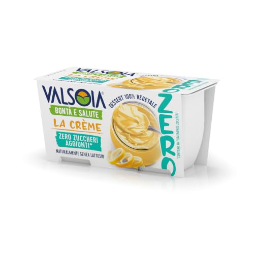Valsoia - La Crème 100% Vegetale al Gusto Delicato, Fonte di Calcio e Vitamine, Naturalmente Senza Lattosio, Ideale per una Pausa Golosa e Sana, Confezione da 230g
