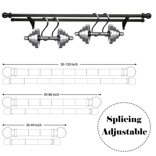 Harrms Bastone per tenda doppio, per tende con