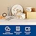Villeroy & Boch – Boho Kids "Roar like a lion" Kindergeschirr-Set 7 teilig, Spülmaschinenfest, Mikrowellensicher, Geschirr Set Kinder mit Kinderbesteck, Tiermotiv Löwe und Affe, Premium Porzellan