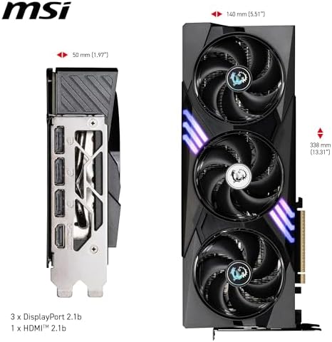MSI VGA GEFORCE RTX 5070 12G GAMING TRIO OC RTX5070 12GB GDRR7 192B DX12 PCIE 5.0 X16 (3XDP 1XHDMI) - Görsel 7