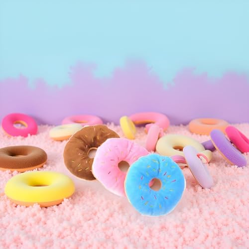 Juguete mordible donut multicolor para perros y gatos miniatura 3