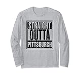 Photo Gallery dritto outta pittsburgh retro vintage maglia a manica Photo Gallery dritto outta pittsburgh retro vintage maglia a manica