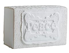 Peace on Soft White Swirl Paper