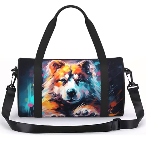 Sac à dos de sport léger à empreintes de pattes de chien pour voyage et athlétisme