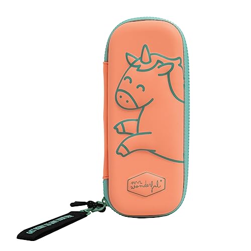 Mr.Wonderful - Estuche de lápiz con relieve rosa - Get listo para dar tu mejor