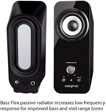 Creative Inspire T12 2.0 Multimedia Speaker System with Bass Flex Technology
