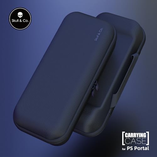 Skull & Co. Portable Hard Shell Protective Travel Carrying Case for PlayStation Portal - Black