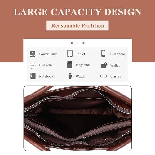 Large Bucket Bag for Women Genuine Leather Retro Rose Embossing Design Purse and Handbag Fashion Satchel Shoulder Bags4