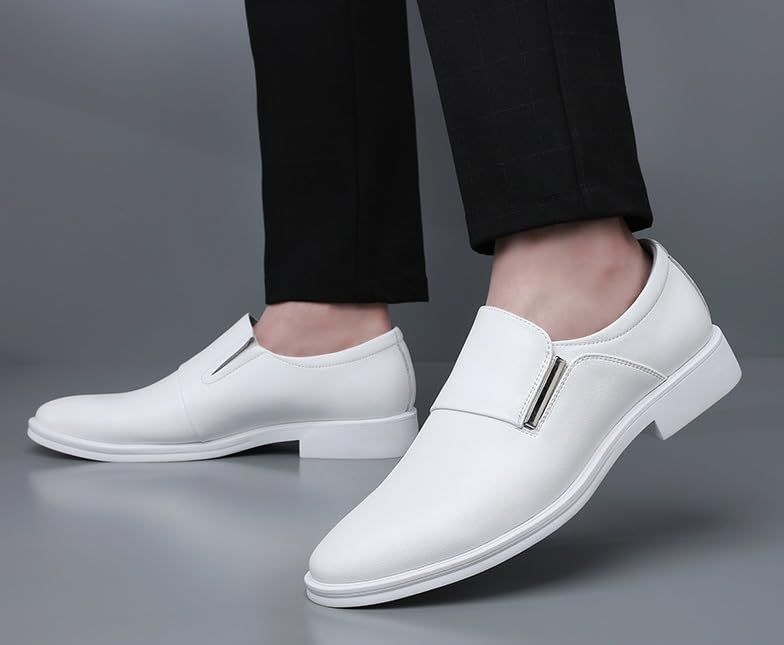 Men's Slip-On Orthopedic Dress Shoes Modern Leather Business Comfort Formal Shoes Non Slip Office Wedding Formal Modern Oxfords for Men2