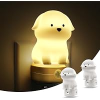 L LOHAS LED 2-Pack L LOHAS Color Changing Puppy LED Night Lights (3D Cute Puppy)