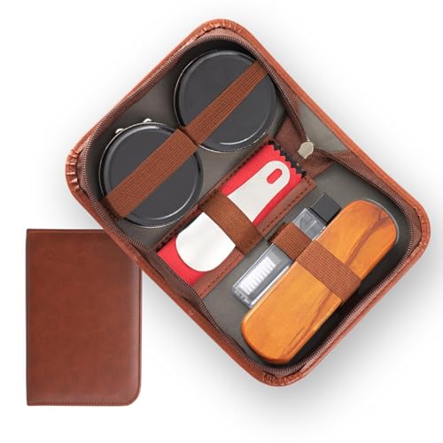 Kit de cirage pour chaussures en cuir pour réparer et protéger les plis