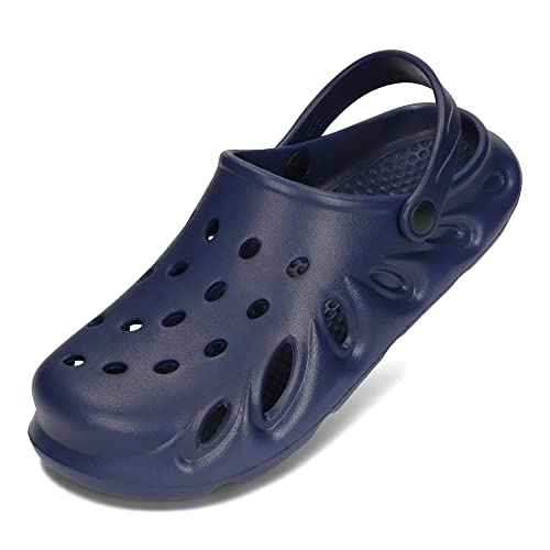 PLAME Chodaki z pianki EVA dla Dorosłych Unisex Lekkie Buty Ogrodowe 36-46 EU/Granatowy, 42