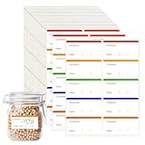 TIESOME 300 Gefrieretiketten,6x3cm Ablösbare Etiketten Klebeetiketten Bunt Lebensmitteldatum Etiketten Selbstklebend Gefrieretiketten Aufkleber Klebeetiketten Tiefkühletiketten für Gläser Marmelade
