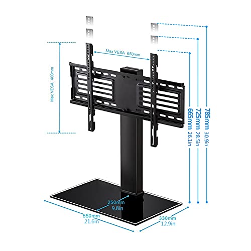 Support de télévision sur pied universel pour fixer un grand écran sans percer le mur - 3