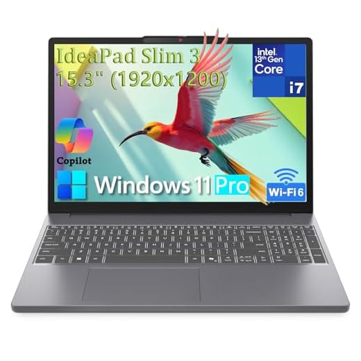 Lenovo 15" Laptop Computer for Home Business, Intel 10-Core i7-13620H (Beat Ultra 7 255U), WiFi 6, Bluetooth 5.2, FHD+ Copilot AI PC, Type-C, Luna Grey, Windows 11 Pro (40GB DDR5 RAM, 1TB PCIe SSD)