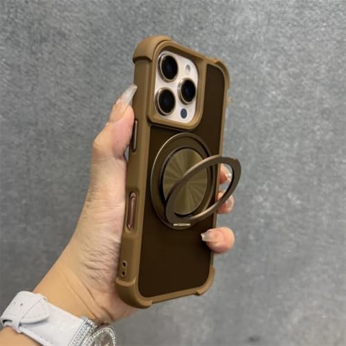 Coque souple iPhone 16 et 15 Plus étui magnétique rotatif idéal pour visionnage vidéo
