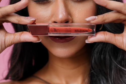 Image of Khukumoni Liquid Lipstick| Coffee Brown Shade | Long Lasting Matte Finish | Waterproof & Smudge-Proof Lipstick for Women 5ml